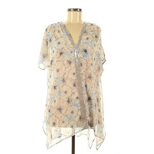 One September Floral Short Sleeve Blouse Size M